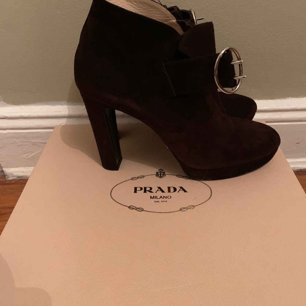 Calzature Donna - Suede Prada Boots
